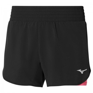 Mizuno 2in1 4.5 Shorts Dame Sort | Danmark M6871BU