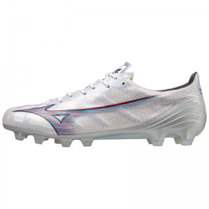 Mizuno Alpha Japan Fodboldstøvler Dame Hvide Rød | Danmark M2107PZ