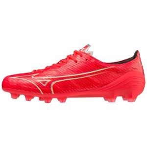 Mizuno Alpha Japan Fodboldstøvler Dame Koral Hvide | Danmark M3152LE