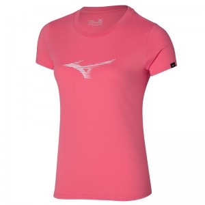 Mizuno Athletics RB Tee T Shirts Dame Koral | Danmark M0152HF