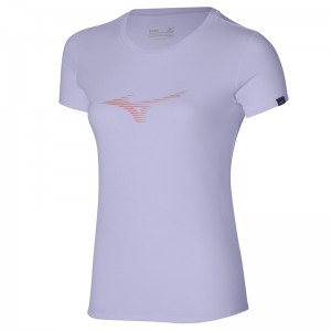 Mizuno Athletics RB Tee T Shirts Dame Lilla | Danmark M7092SV