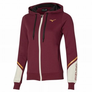 Mizuno Athletics Sweat Jakker Dame Rød | Danmark M4910PR