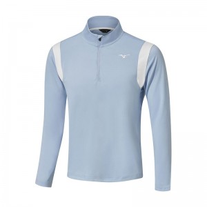 Mizuno Breeze Elite 1/4 Zip Toppe Herre Blå | Danmark M1538AU