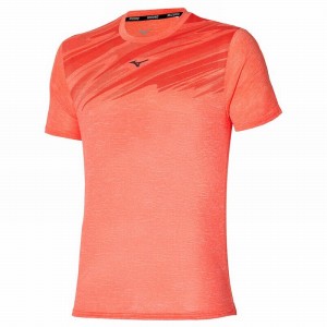 Mizuno Core Grafisk Tee T Shirts Herre Orange | Danmark M9302IC