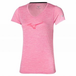 Mizuno Core RB Tee T Shirts Dame Lyserød | Danmark M4753HT