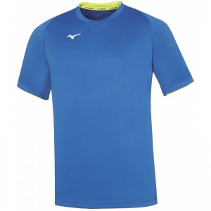 Mizuno Core SS Tee T Shirts Herre Kongeblå Gul | Danmark M6241WG