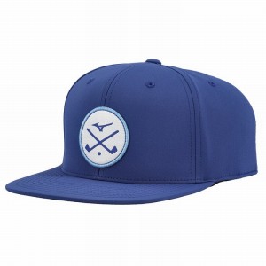 Mizuno Crossed Clubs Snapbk Hat Dame Kongeblå | Danmark M4697VS