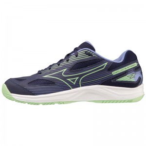 Mizuno Cyclone Speed 4 Volleyballsko Dame Blå Grøn | Danmark M9253PE