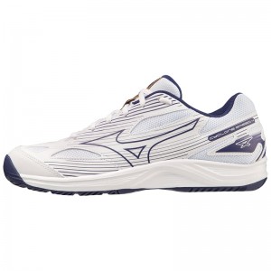 Mizuno Cyclone Speed 4 Volleyballsko Herre Hvide Guld | Danmark M4671WR