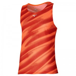 Mizuno Dryaeroflow Grafisk Tank Tank Top Herre Orange | Danmark M6789VI