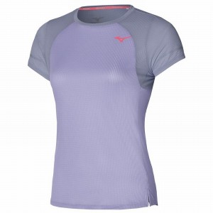 Mizuno Dryaeroflow Tee T Shirts Dame Lilla | Danmark M0839ER