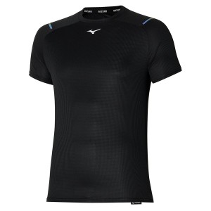 Mizuno Dryaeroflow Tee T Shirts Herre Sort | Danmark M5217BG