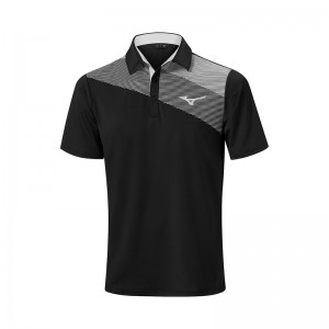 Mizuno Elite Fade Polo Herre Sort | Danmark M4731QF