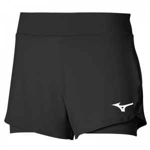 Mizuno Flex Shorts Dame Sort | Danmark M4301XT