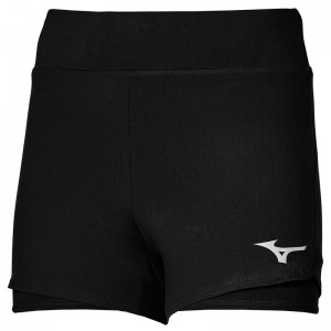 Mizuno Flex Shorts Dame Sort | Danmark M8216ON