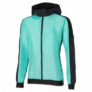 Mizuno Hoody Jakker Dame Grøn Sort | Danmark M5802MK