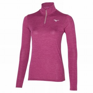 Mizuno Impulse Core LS HZ Toppe Dame Lyserød | Danmark M6754PD