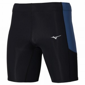 Mizuno Impulse Core Mid Tights Herre Sort Blå | Danmark M8052QL