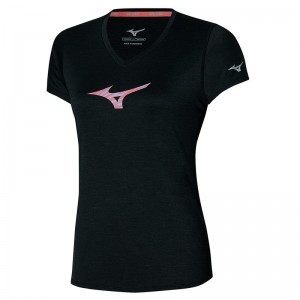 Mizuno Impulse Core RB Tee T Shirts Dame Sort | Danmark M8596NB