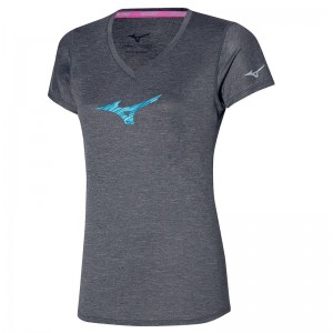 Mizuno Impulse Core RB Tee T Shirts Dame Grå | Danmark M1672EH