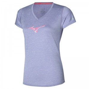 Mizuno Impulse Core RB Tee T Shirts Dame Lilla | Danmark M7354JM