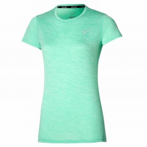 Mizuno Impulse Core Tee T Shirts Dame Grøn | Danmark M6740IG