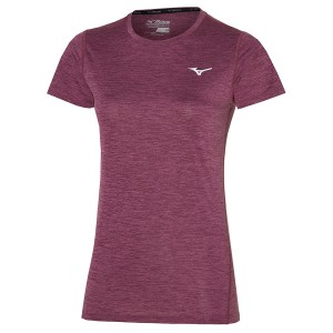 Mizuno Impulse Core Tee T Shirts Dame Rød | Danmark M7895EO