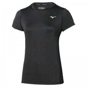 Mizuno Impulse Core Tee T Shirts Dame Sort | Danmark M1278NQ