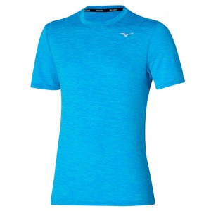 Mizuno Impulse Core Tee T Shirts Herre Blå | Danmark M7694EA