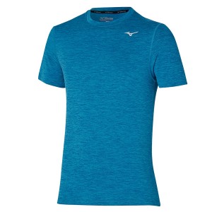 Mizuno Impulse Core Tee T Shirts Herre Blå | Danmark M9103OB