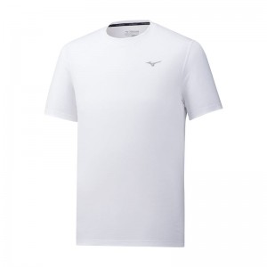 Mizuno Impulse Core Tee T Shirts Herre Hvide | Danmark M0692TW