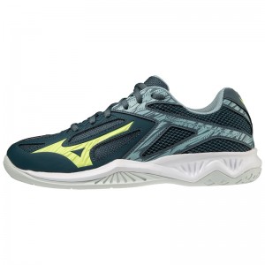 Mizuno Lightning Star Z6 Jr Volleyballsko Dame Grøn Blå | Danmark M4536LI