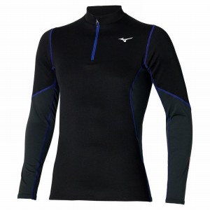 Mizuno Merino Uld H/Z Toppe Herre Sort Blå | Danmark M2390UV