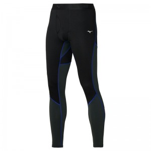 Mizuno Merino Uld Long Tights Herre Sort Blå | Danmark M4287DX