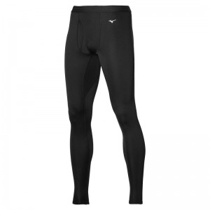 Mizuno Mid Weight Long Tight Toppe Herre Sort | Danmark M8910QI