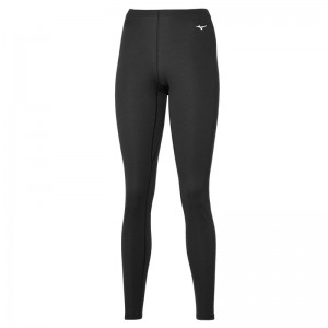 Mizuno Mid Weight Long Tights Dame Sort | Danmark M7803FB