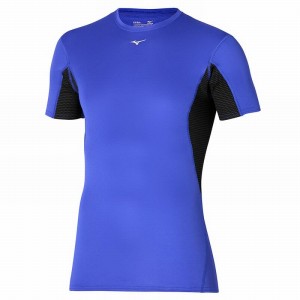 Mizuno Mid Weight-light Tee T Shirts Herre Blå | Danmark M7189JX