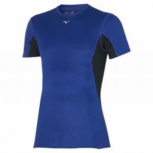 Mizuno Mid Weight-light Tee T Shirts Herre Blå | Danmark M6051YM