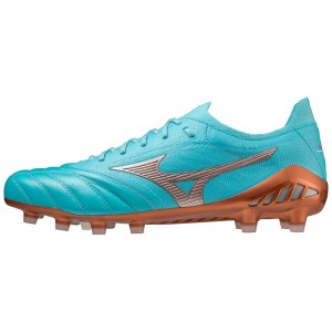 Mizuno Morelia Neo III Beta Japan Fodboldstøvler Dame Blå Guld | Danmark M9502EG