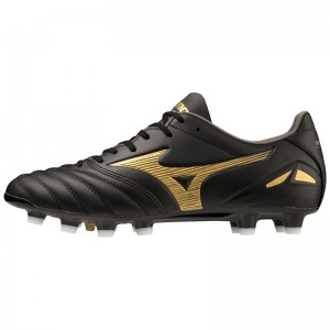 Mizuno Morelia Neo IV Pro Fodboldstøvler Dame Sort Guld Sort | Danmark M2896UN