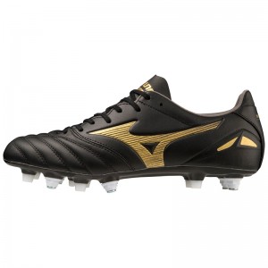 Mizuno Morelia Neo IV Pro Fodboldstøvler Dame Sort Guld Sort | Danmark M9718UH