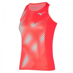 Mizuno Printed Tank Tank Top Dame Koral | Danmark M3128QE