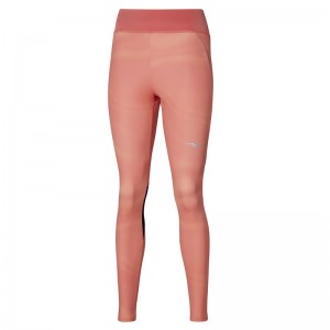 Mizuno Printed Tights Dame Koral | Danmark M4032EO