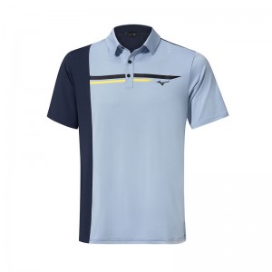 Mizuno QD Elite Panel Polo Herre Blå Mørkeblå | Danmark M8670RP