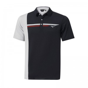 Mizuno QD Elite Panel Polo Herre Sort | Danmark M5902XL