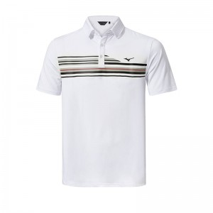 Mizuno QD Elite Stripe Polo Herre Hvide | Danmark M1245GI