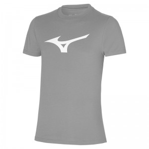 Mizuno Rb Logo Tee T Shirts Herre Grå | Danmark M5324WM