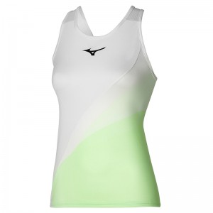 Mizuno Release Printed Tank Tank Top Dame Hvide | Danmark M9601KX