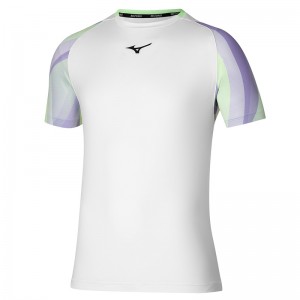 Mizuno Release Shadow Tee T Shirts Herre Hvide | Danmark M3248CJ