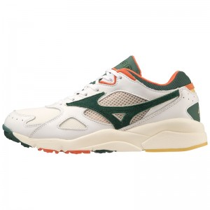 Mizuno Sky Medal Sneakers Dame Hvide Grøn Orange | Danmark M4693SJ